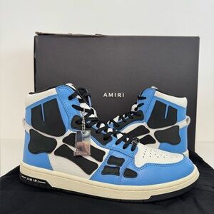Amiri Skel Top Hi Blue/White Size 9 Preowned W/ Box